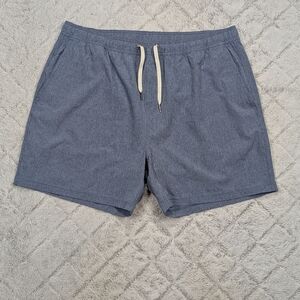 Fair Harbor Shorts Mens 3XL Blue Denim The One Lined Training Travel Swim 6”